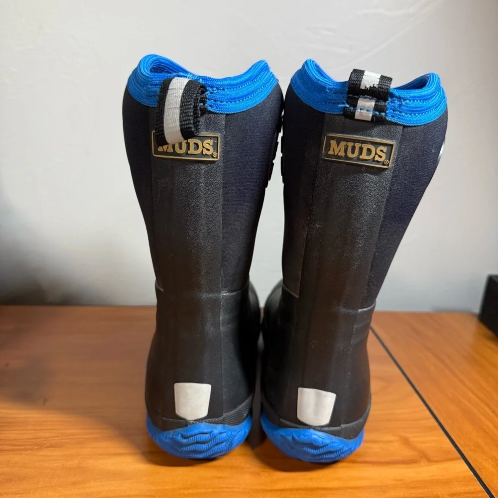 Noble Outfitters Youth MUDS High Boots Dynamic Cobalt Waterproof‎ Pull On 3